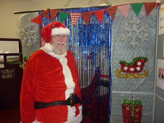 Santa comes to Famous Trains
